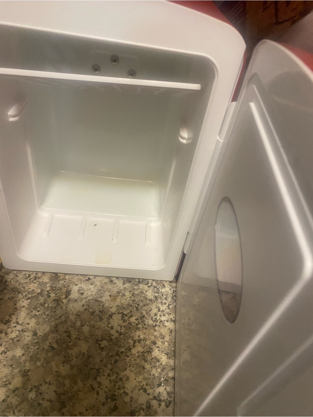 Retro Mini Refrigerator - Red - Picture 2 of 2